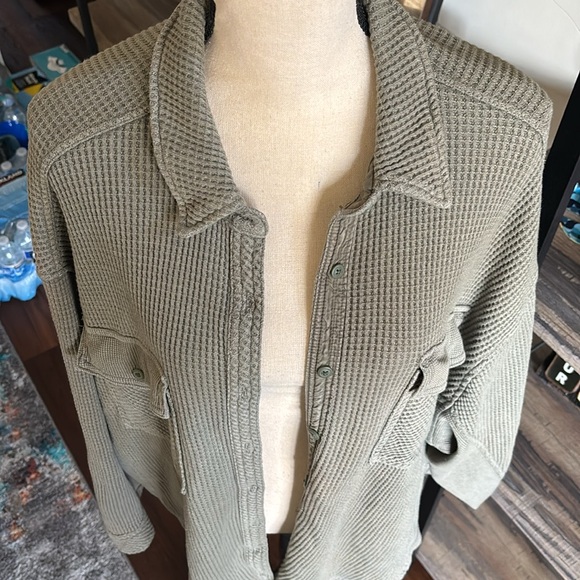 Aerie Anytime Waffle Oversized Shirt size XL - Picture 2 of 8